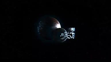竞技游戏三维星球暗星系环境空间行星天文学视频的预览图